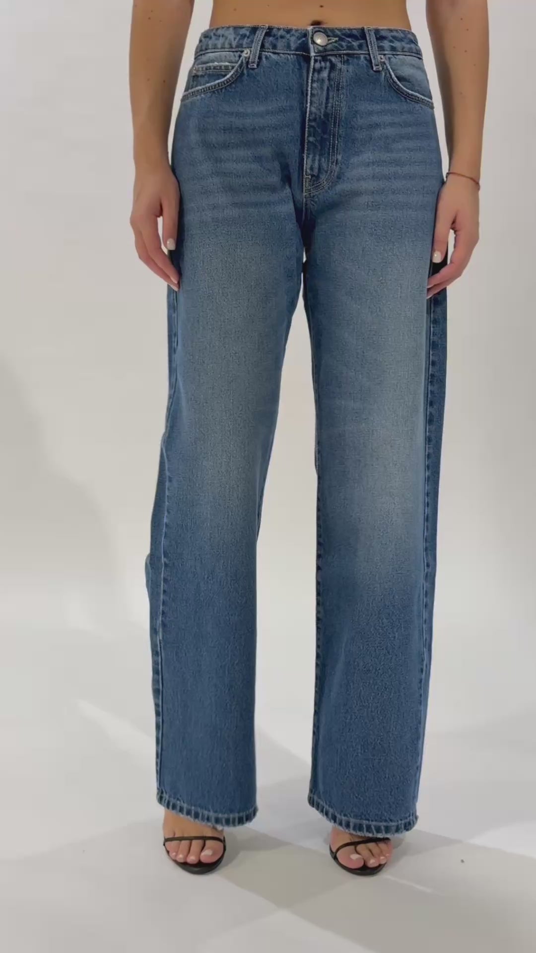 Emily Vita Media Gamba Dritta - Denim Scuro