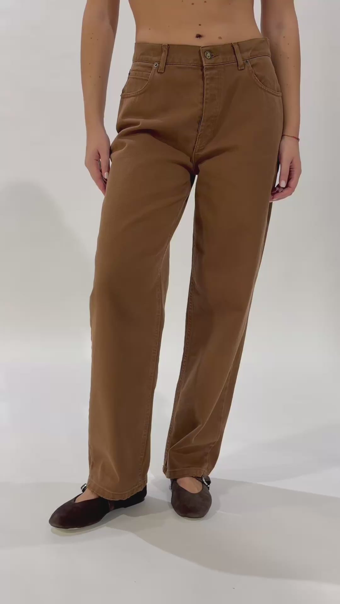Twiggy Vita Alta Boyfriend - Denim Cammello