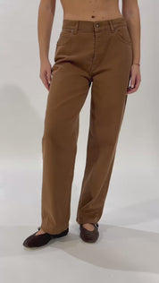 Twiggy Vita Alta Boyfriend - Denim Cammello