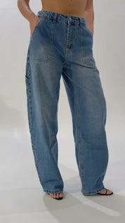 Carpenter Vita Alta Barrel - Denim Scuro