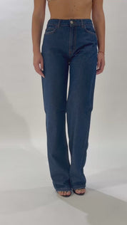Kate Vita Alta Relaxed - Denim Scuro