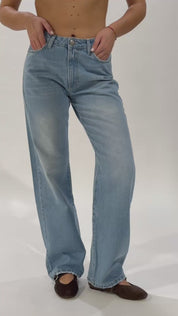 Emily Vita Media Gamba Dritta - Denim Chiaro