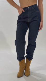 Diana Vita Alta Boyfriend - Denim Scuro